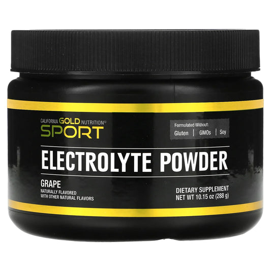 Sport, Electrolyte Powder, Natural Grape, 10.15 Oz (288 G)